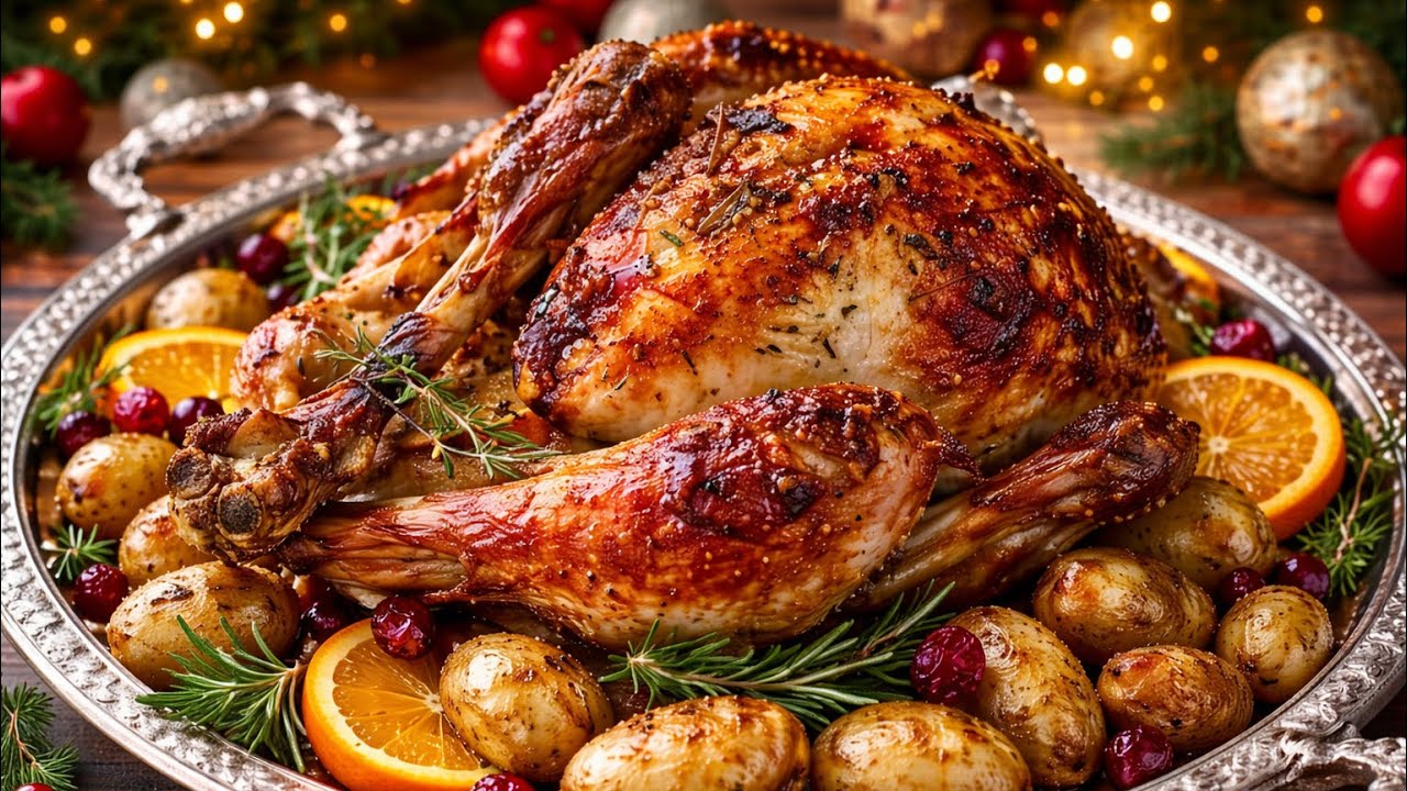 Meilleure Recette de Dinde Juteuse et Tendre Rôtie, Farcie au four #secrets et astuces cuisson