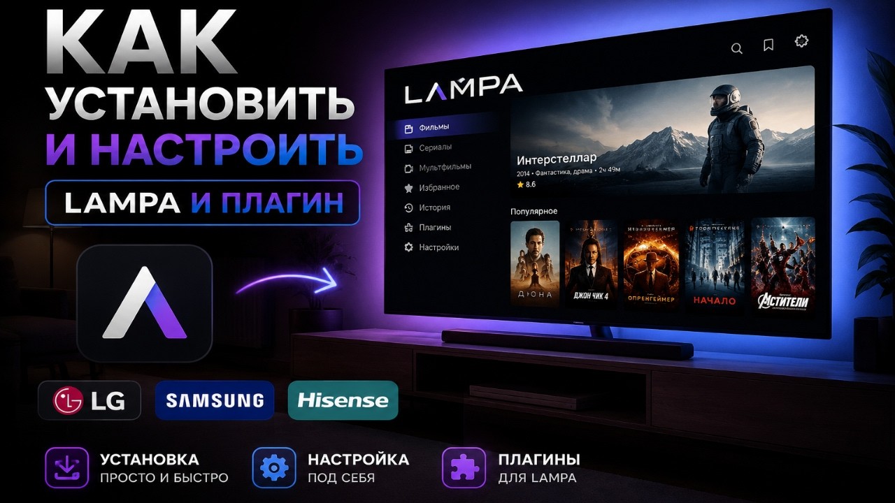 Lampa на LG, Samsung и Hisense &mdash; Полная Установка и Настройка за 5 Минут?