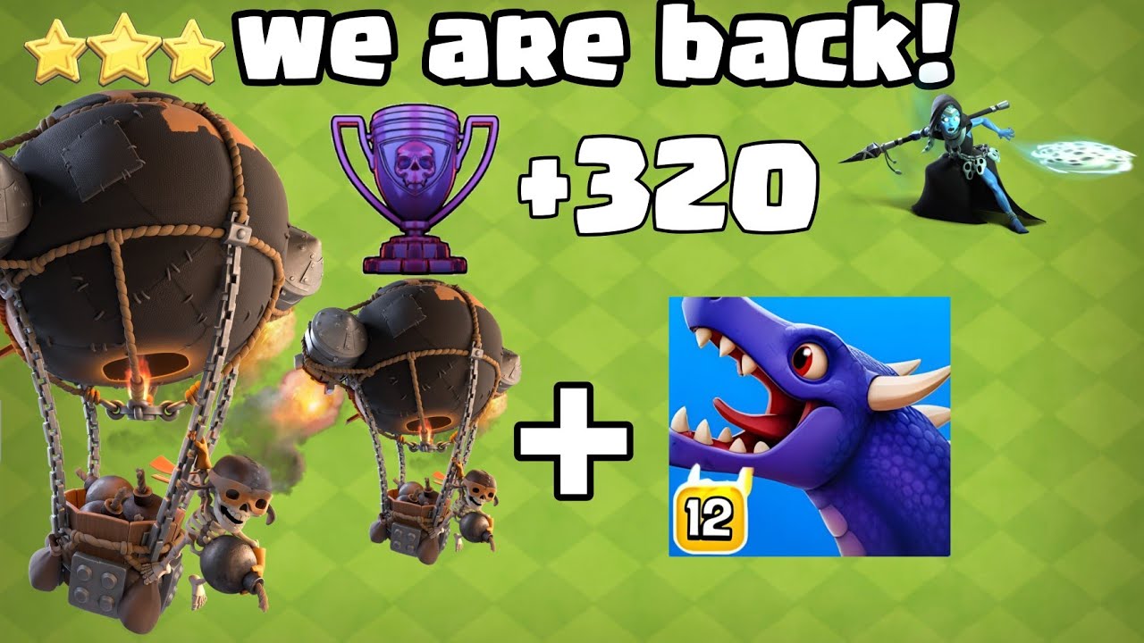 RC + Air Attacks makes a HUGE DIFFERENCE in Ranked Mode! TH17 Attack Strategy (Clash of Clans)