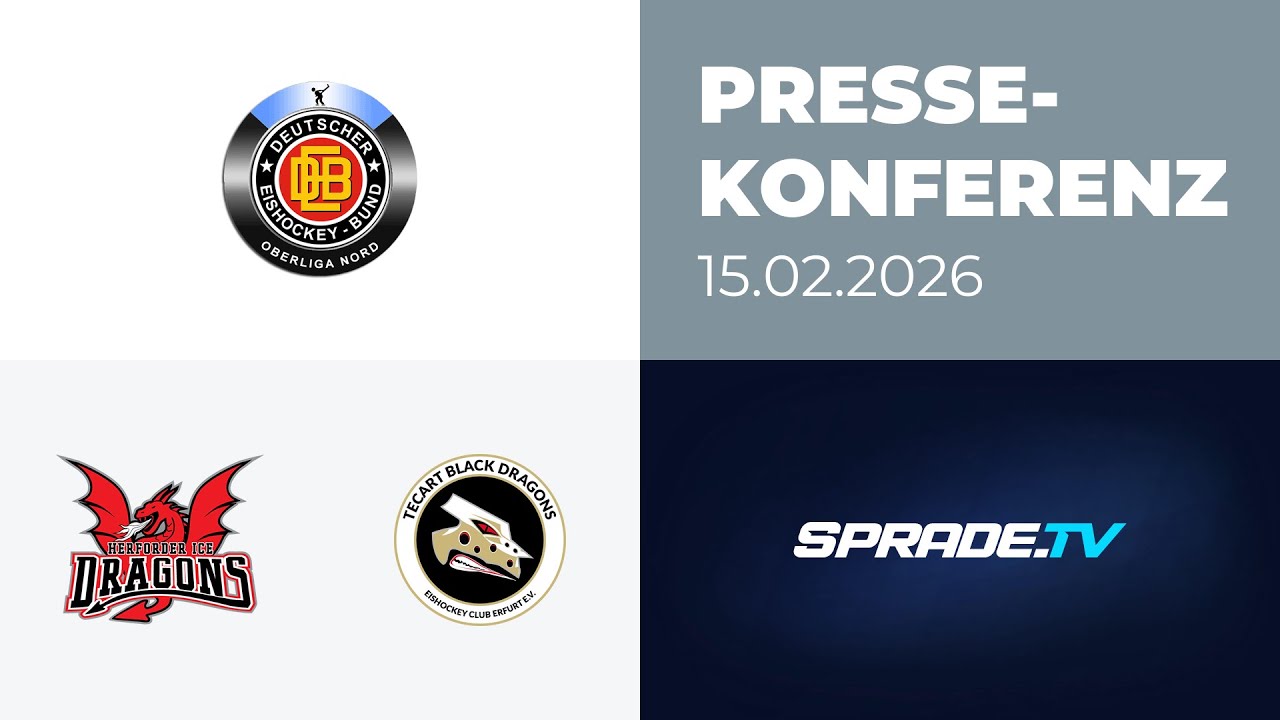 15.02.2026 - Pressekonferenz - Herforder Ice Dragons vs. TecArt BlackDragons