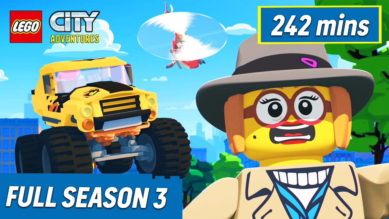 LEGO® City Adventures SEASON 3 COMPILATION 🚛 | Funny Action Cartoons for Kids 😆