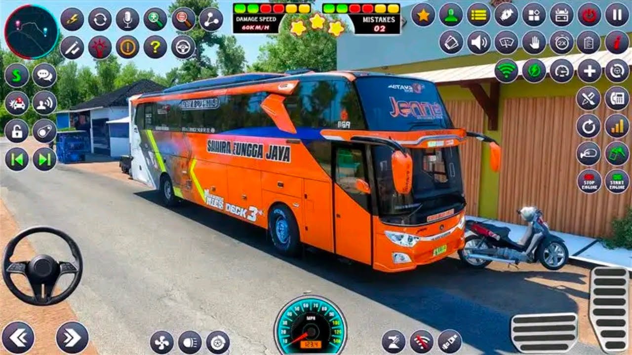 Bus Euro Coach Driving Simulator Game City Road Bus Drive Gameplay Android Game 1
