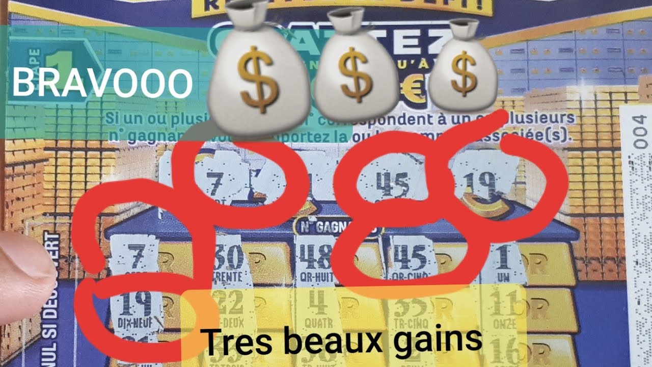🍀 Quelle a chance!! 👏 50 000 &euro;  QUITTE OU DOUBLE  Jeux a gratter