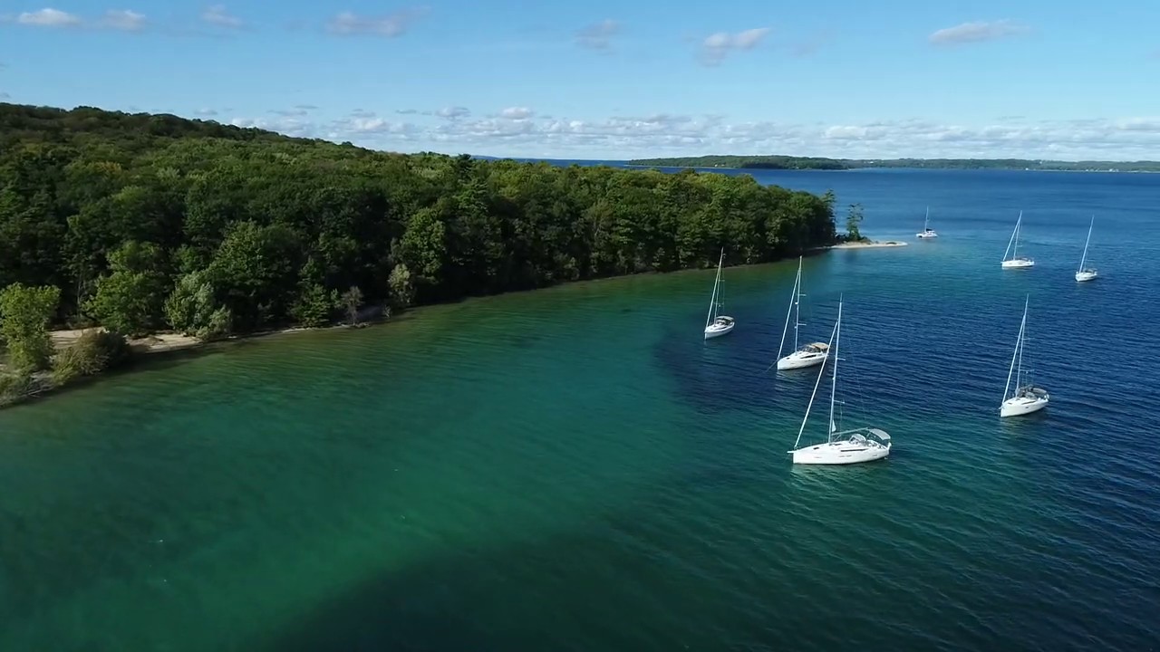 Power Island, located on West Grand Traverse Bay