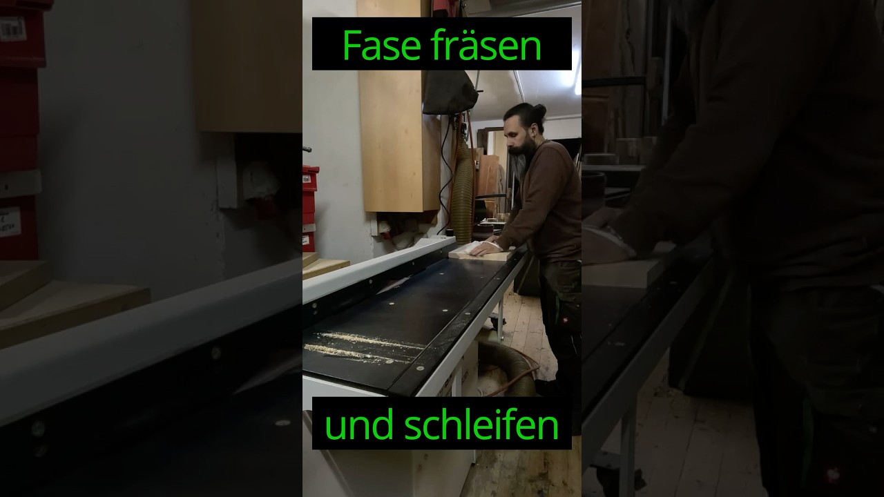 Fase fr&auml;sen und gleich nachgeschliffen in einem Durchgang