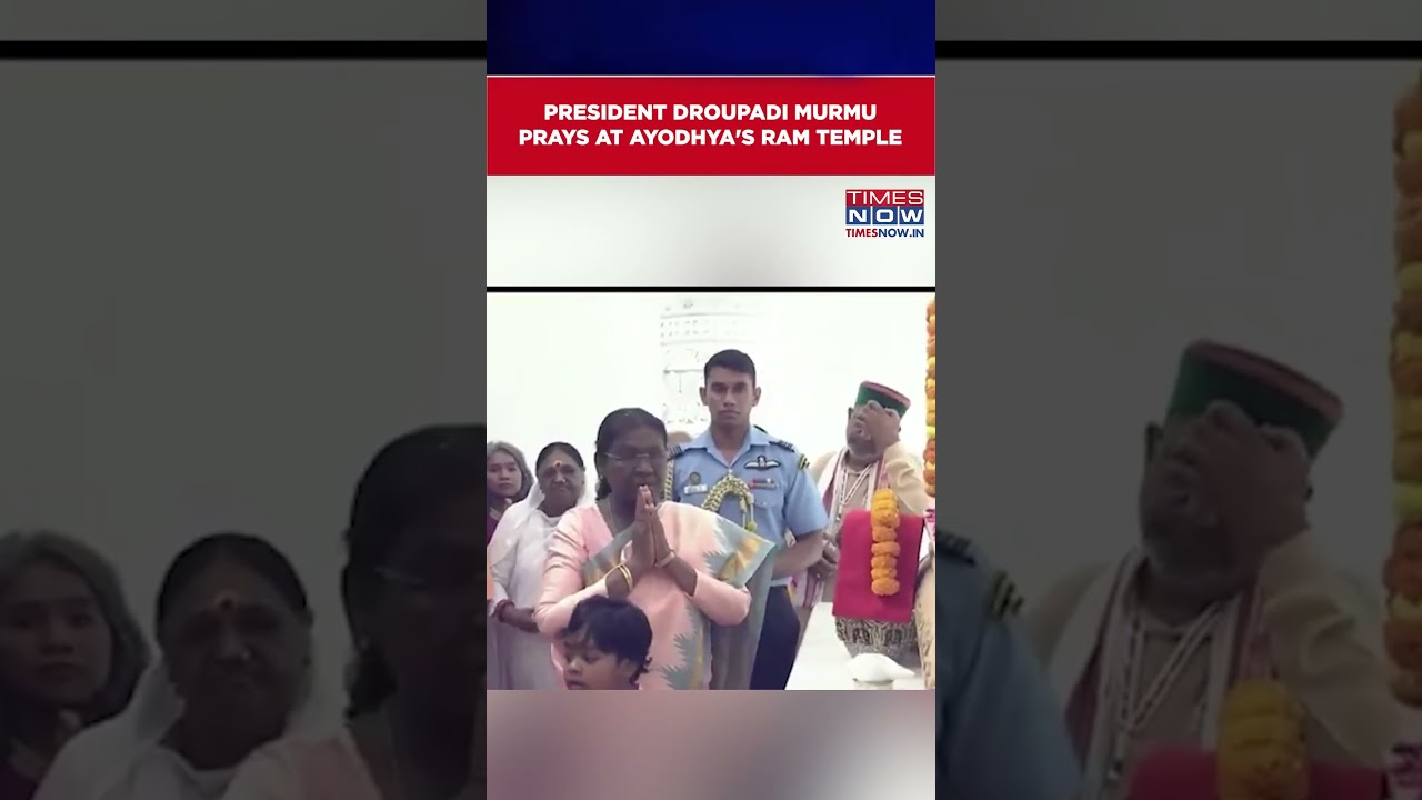 President Droupadi Murmu Offers Prayer At Ayodhya's Ram Temple #shorts