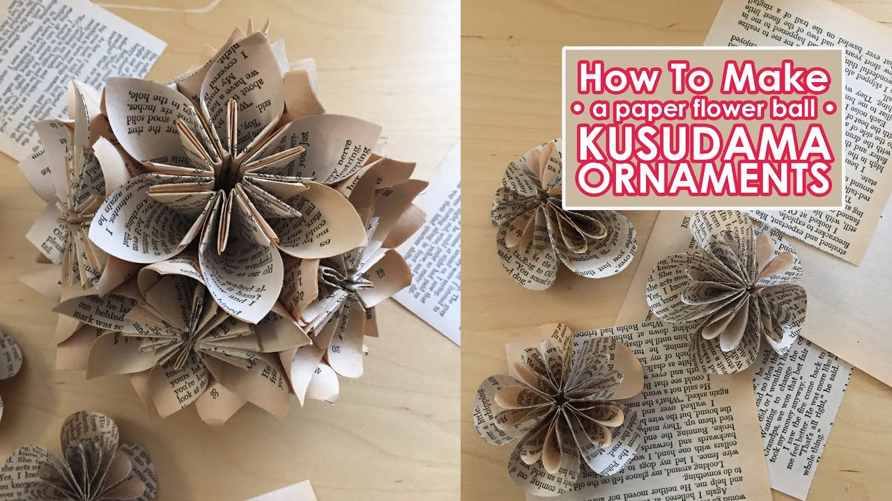 Paper Christmas Ornament | How to Make Paper Flower Ornament | Origami Paper Flower