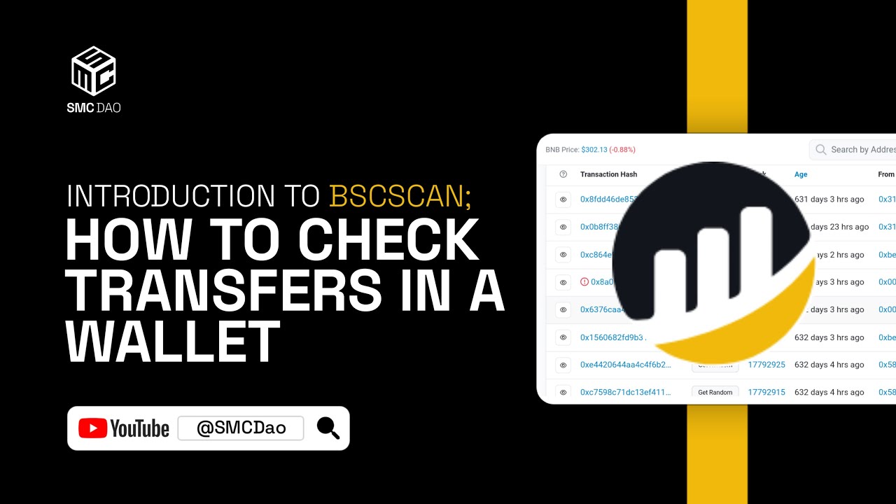 Введение в BscScan ~ Как проверить переводы в кошельке