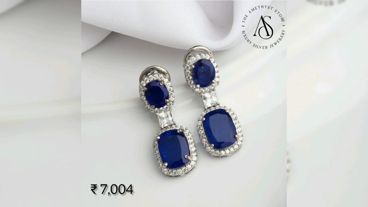 Latest Swarovski Silver Earrings with Price | Swarovski Earrings