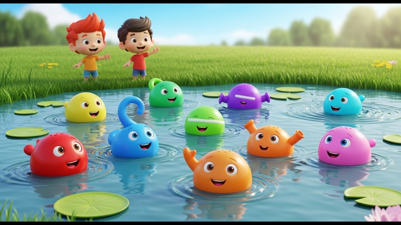 Ocho Pequeños Barquitos de Juguete Navegan, Navegan | Rimas Infantiles y Canciones para Niños