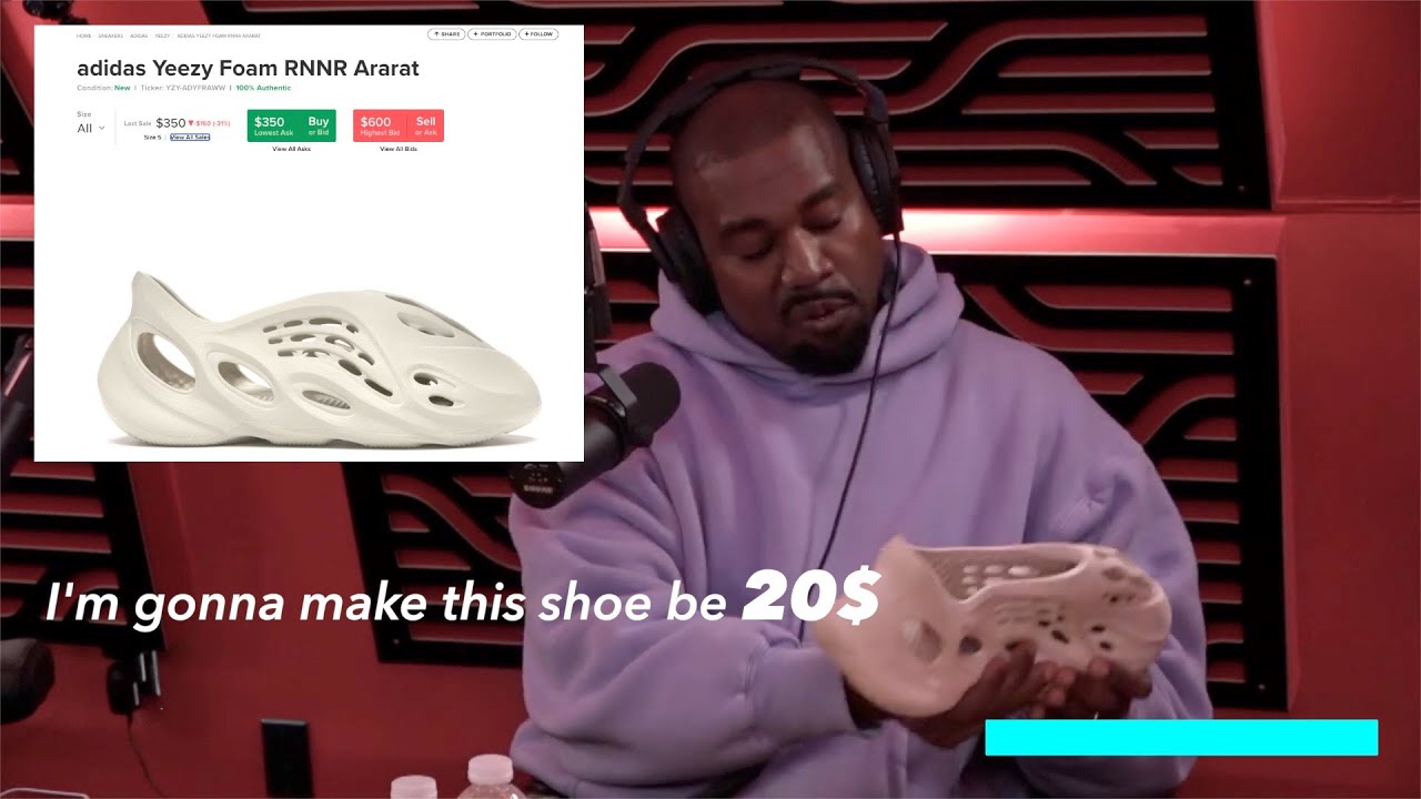 KANYE WEST WANTS TO MAKE YEEZYS CHEAP // YEEZY DESIGN