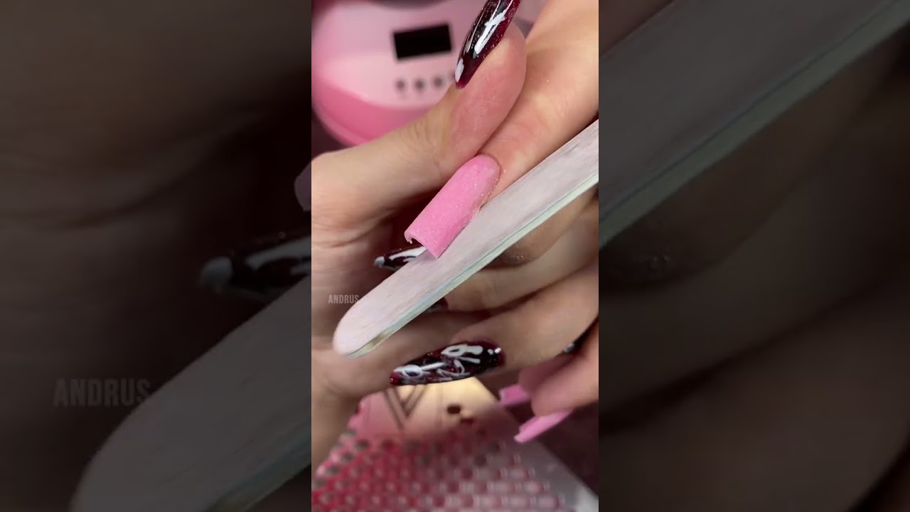Лайфхак змеиные ногти за минуту #andrus #nails #истории