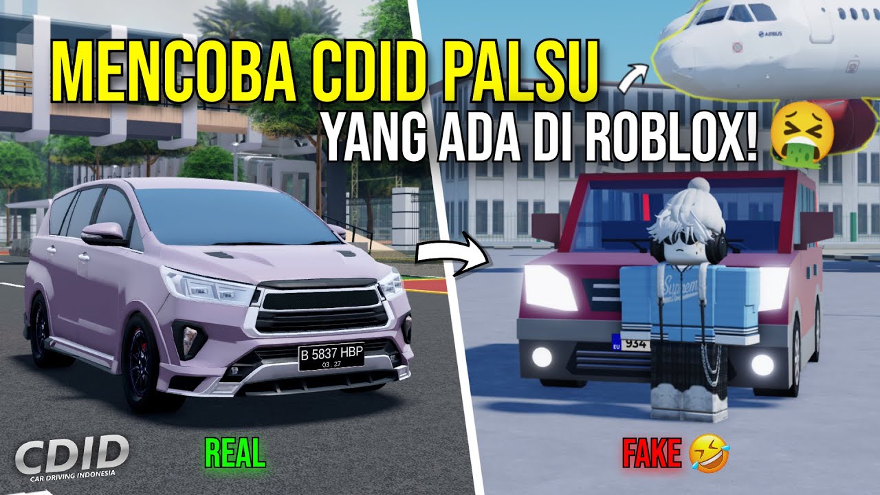 Mencoba CDID PALSU Di ROBLOX! GAMENYA JELEK BANGET Tapi UNIK JUGA!? - Roblox Car Driving Indonesia