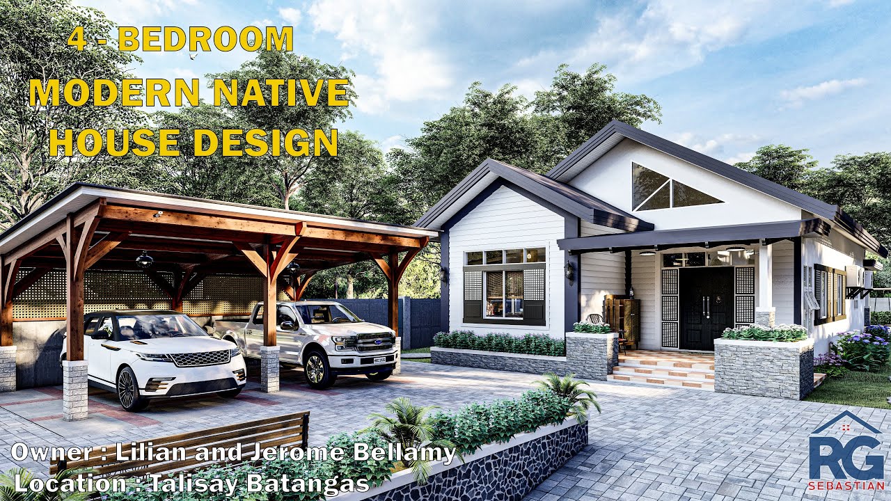 4 - Bedroom Modern Native House Design