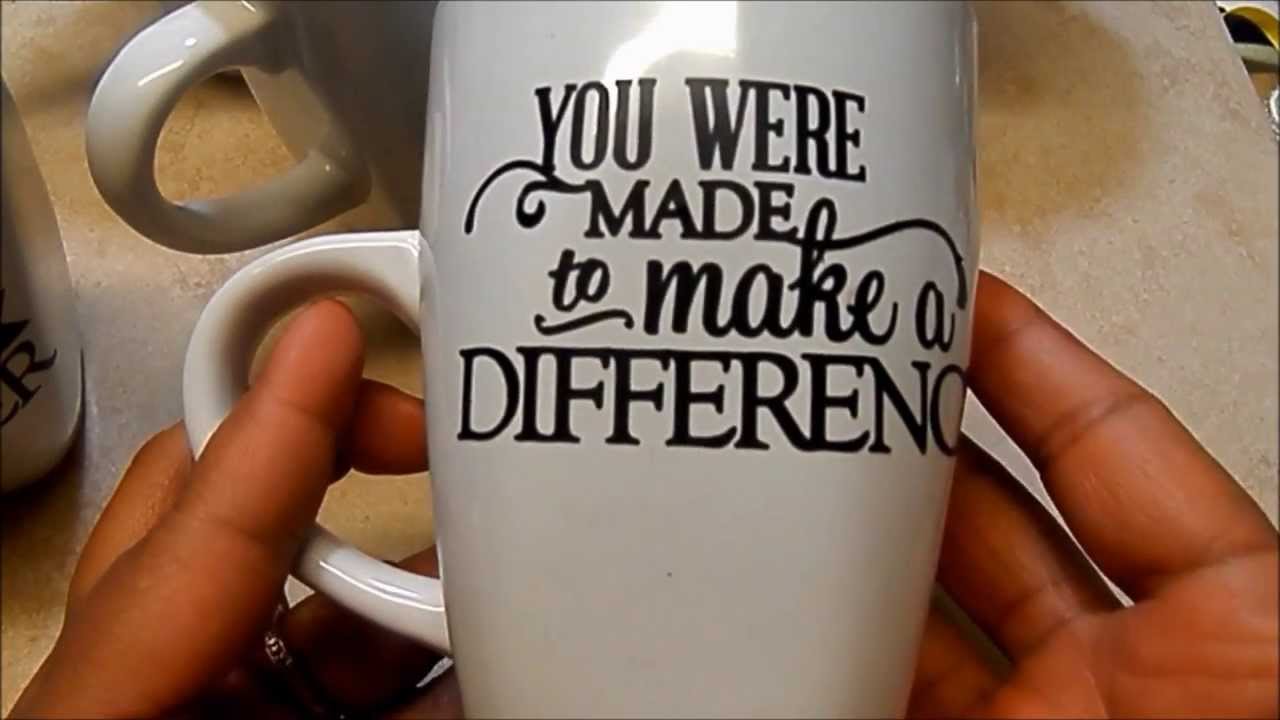 TUTORIAL: VINYL MUGS/CRAFT FAIR/TEACHER GIFTS
