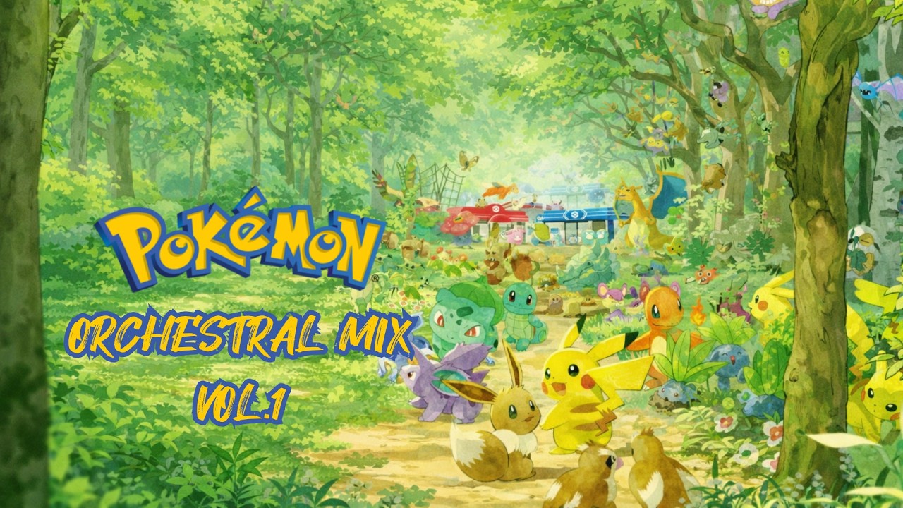 일할 때 들으려고 만든 포켓몬스터 오케스트라 모음곡1 - Pokémon BGM Orchestral Mix Vol.1 (AI Orchestral Cover)
