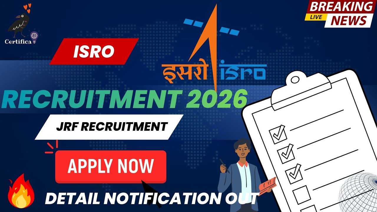 ISRO URSC JRF Recruitment 2026 | Bengaluru | GATE/NET Required | Apply Now &mdash; 17 Posts!