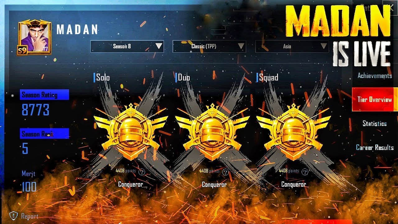 Madan is Live | TRIPLE CONQUEROR ON THE WAY | #bgmi   #bgmilive   #madanop   #madan   #bts