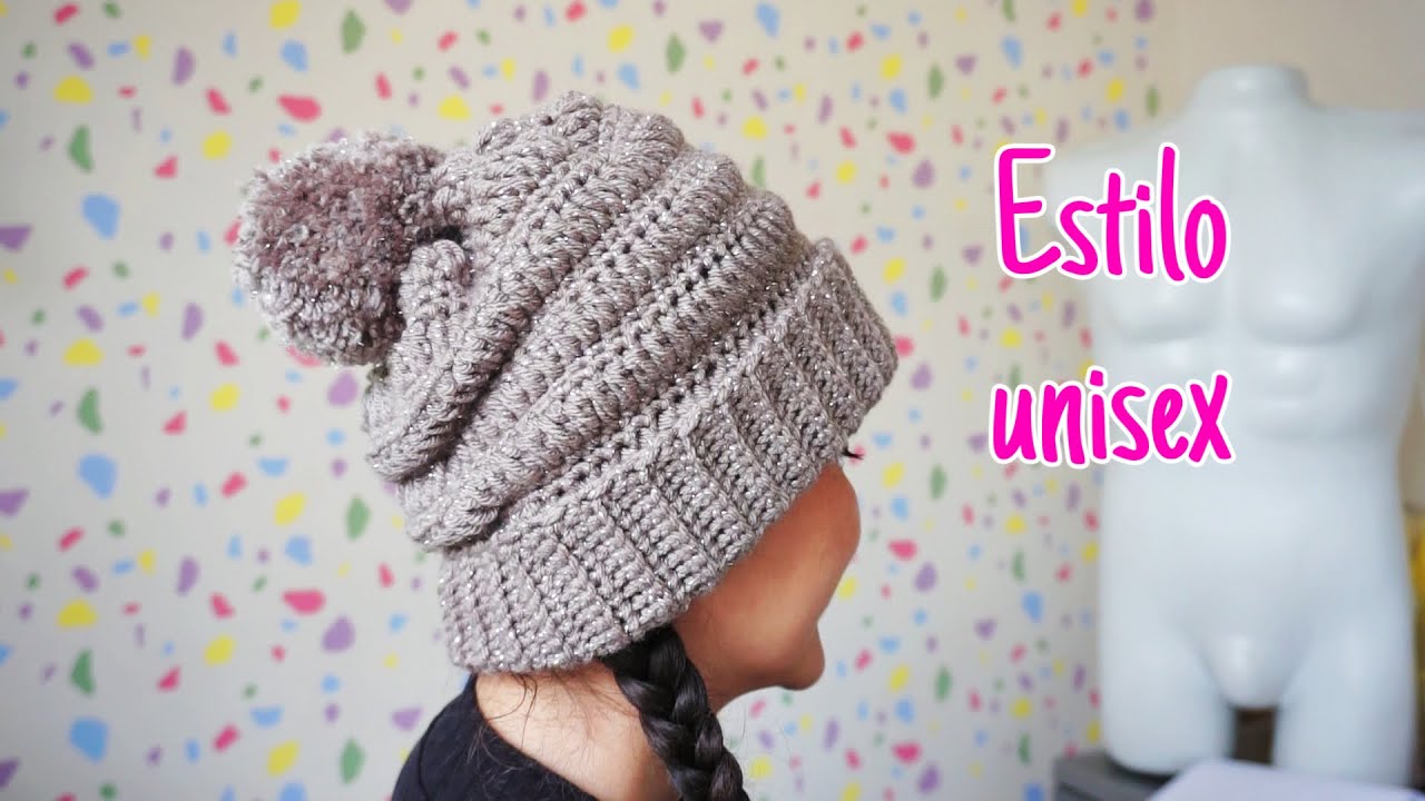Gorro a crochet para mujer y hombre 🥰 todas las edades