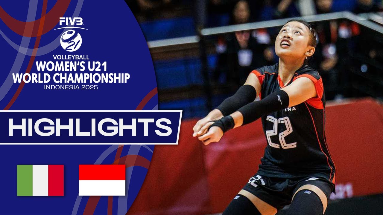 Italy 🇮🇹 vs. Indonesia 🇮🇩 - Women's U21 World Championships - Highlights