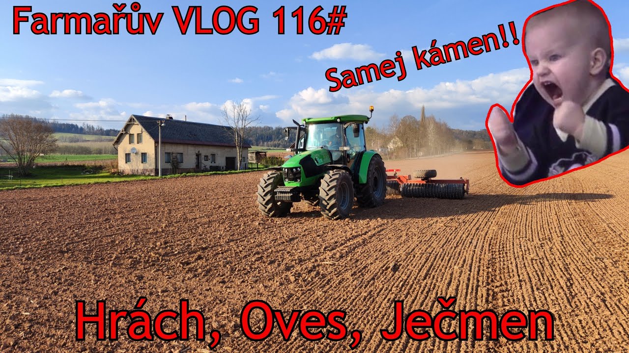 Farmářův VLOG 116#  Válení luskoobilné směsky | Deutz Fahr G5110 + SMS Rokycany
