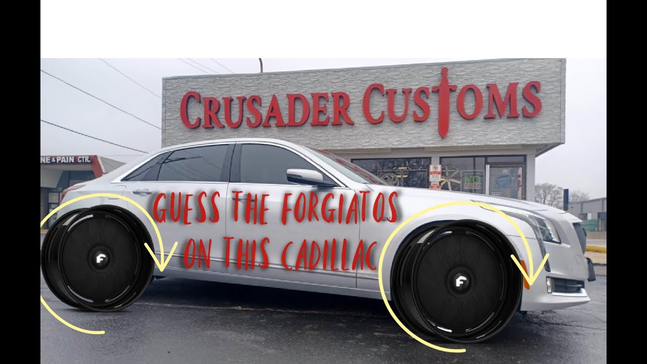 Can you guess what size #Forgiato we did on this #CadillacCT6? #forgiatos #32gang #cj #ct6 #crusader