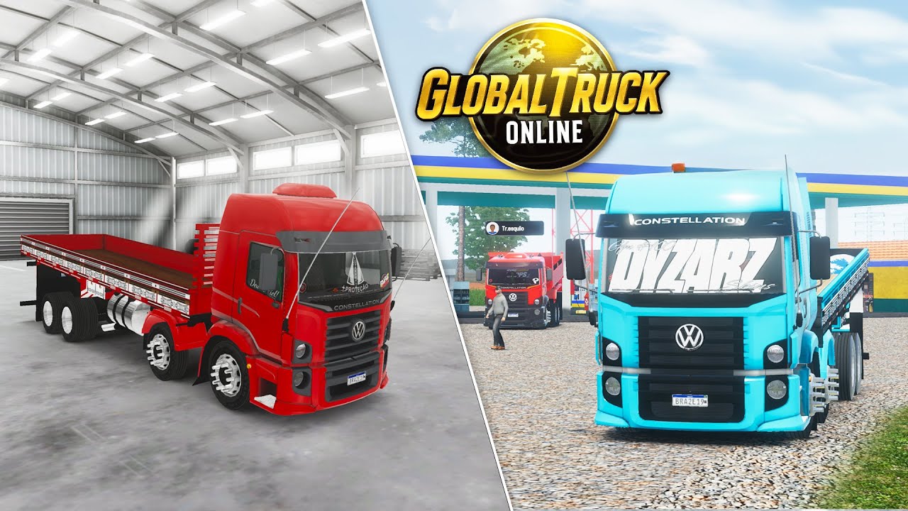 GLOBAL TRUCK ONLINE - NOVA OFICINA e COMBOIO com o NOVO CAMINHÃO