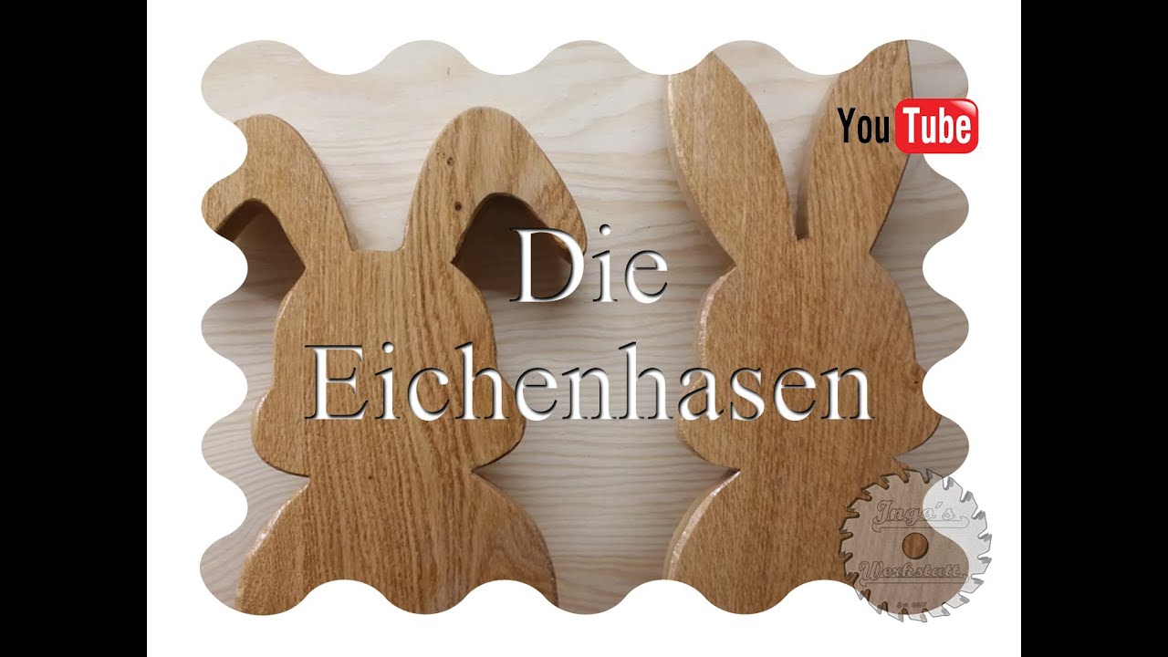 Die Eichen-Osterhasen als Gartenstecker