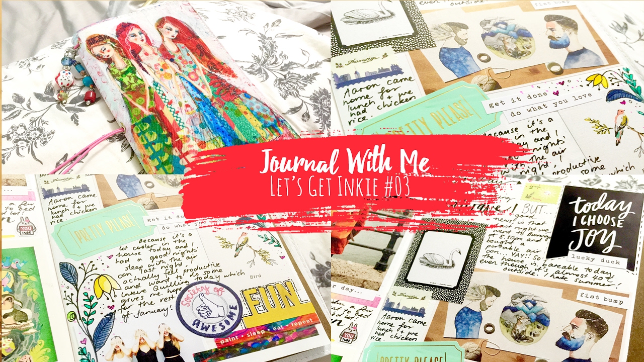 Journal With Me #03 ~ Traveler's Notebook + + + LET'S GET INKIE