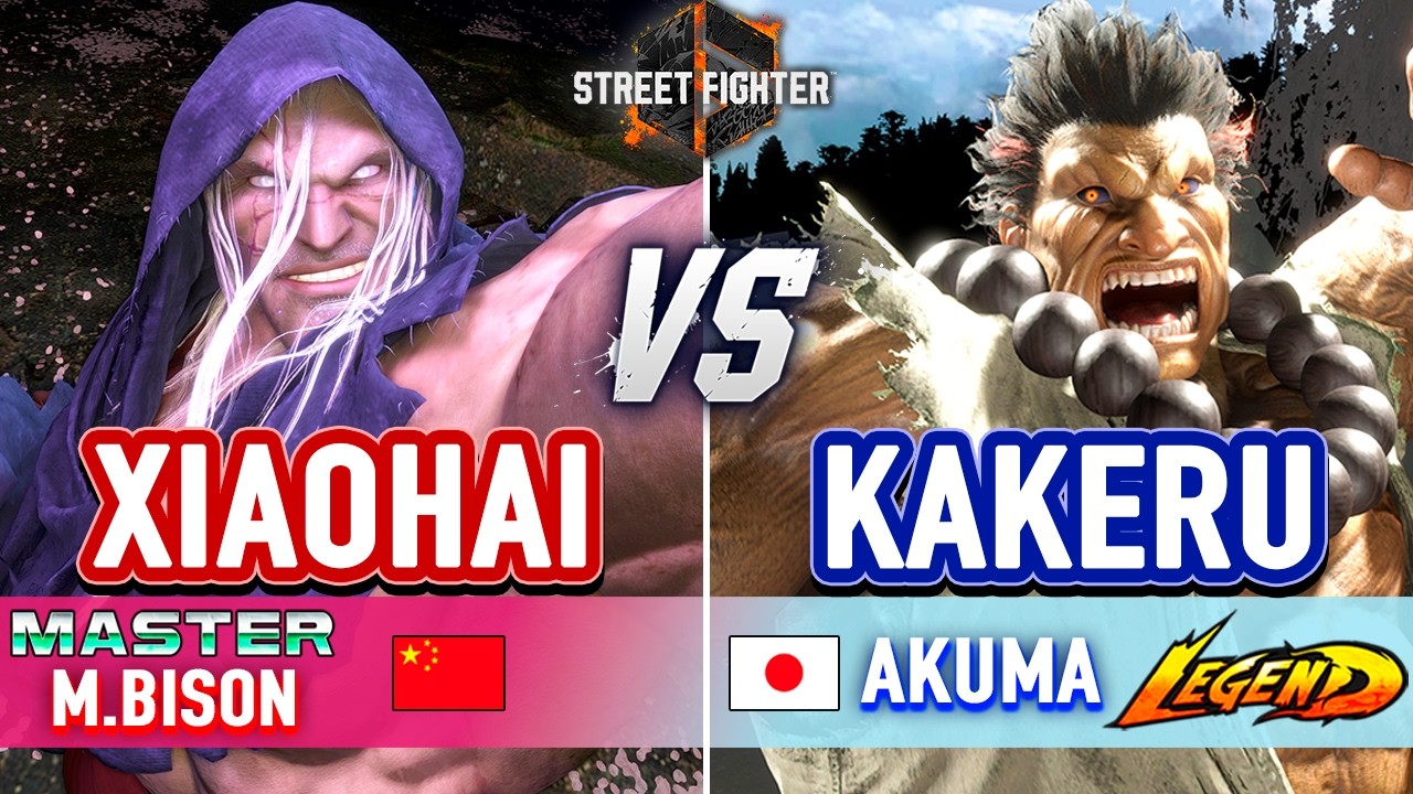 SF6 🔥 XIAOHAI (M.Bison) vs KAKERU (Akuma) 🔥 Street Fighter 6 High Level Gameplay