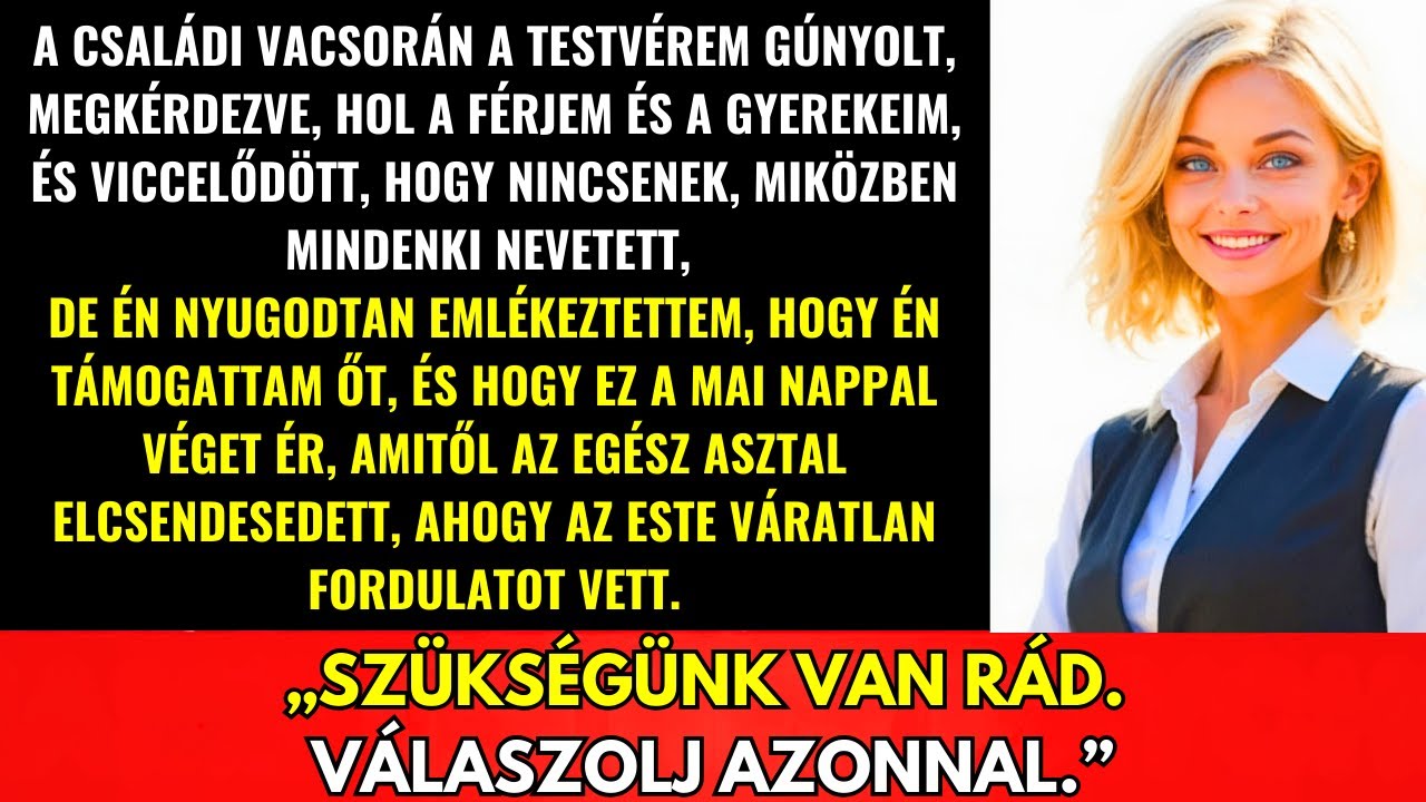 A Családi Vacsorán A Fivérem Kinevetett, De Ami Ezután Történt Mindenkit Sokkolt