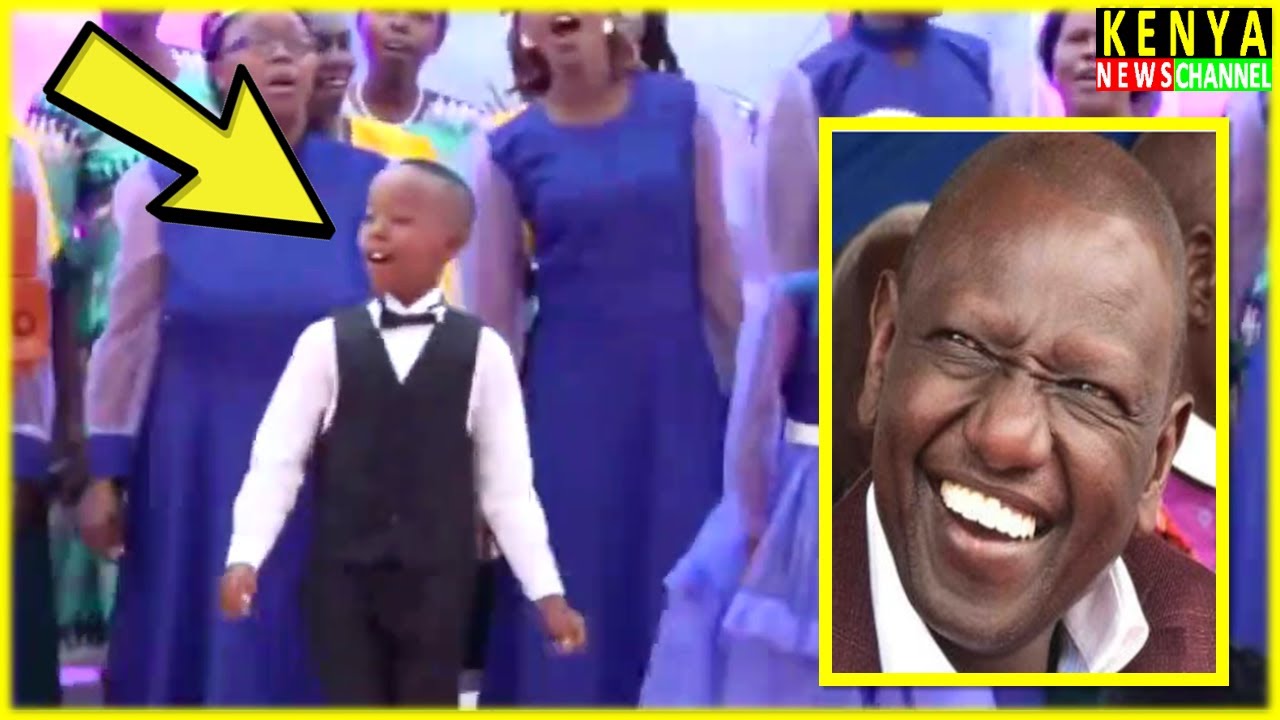 Little Boy impresses Ruto in Church as he Passionately sings a Praise Song at Bomet Africa Gospel