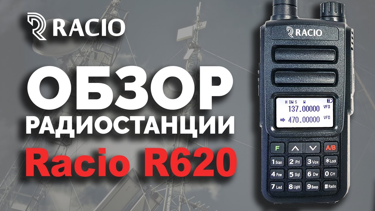 Обзор радиостанции Racio R620