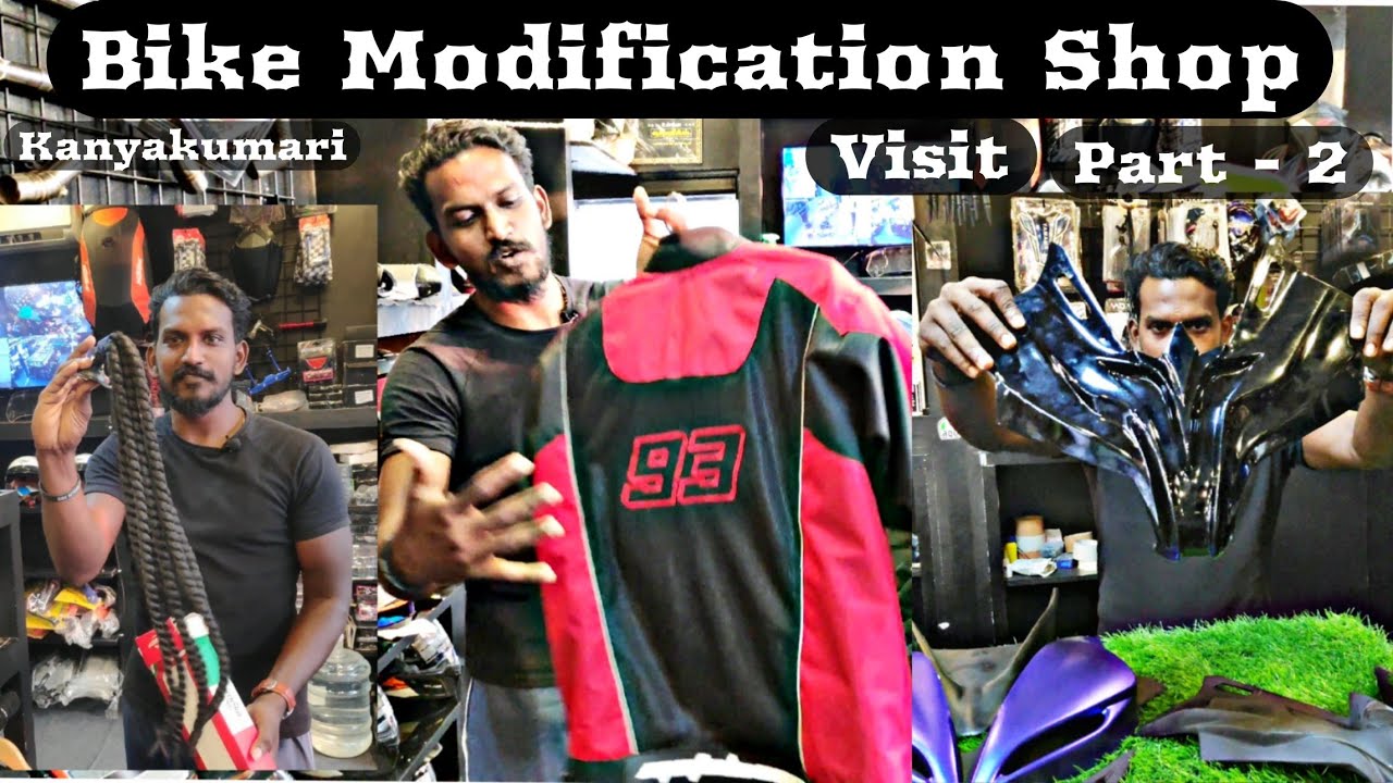 Bike Modification Shop in Kanyakumari / shop visit part - 2 / Black Buddy Tamil