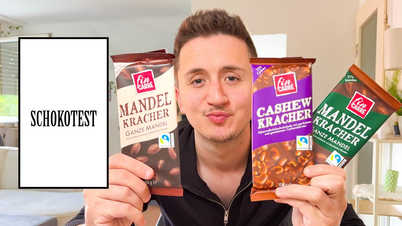 FIn Carre - Mandelkracher(Vollmilch & Zartbitter) & Cashew Kracher(Vollmilch) | SCHOKOTEST