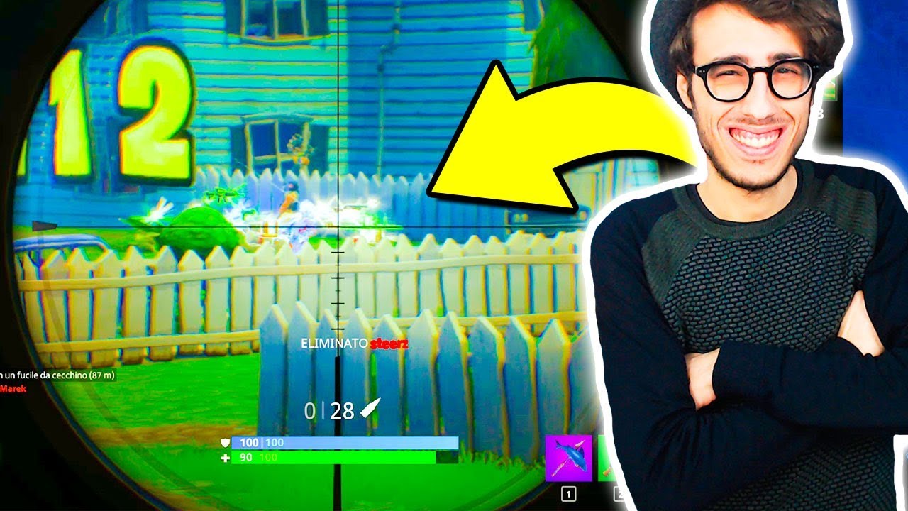 Fortnite ITA - Uccisioni INCREDIBILI con il CECCHINO!!