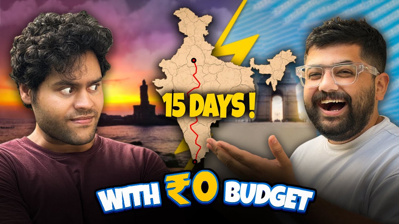 I Hitchhiked from Kanyakumari to Delhi with ₹0 | Day-01 | Devenko Vs The World