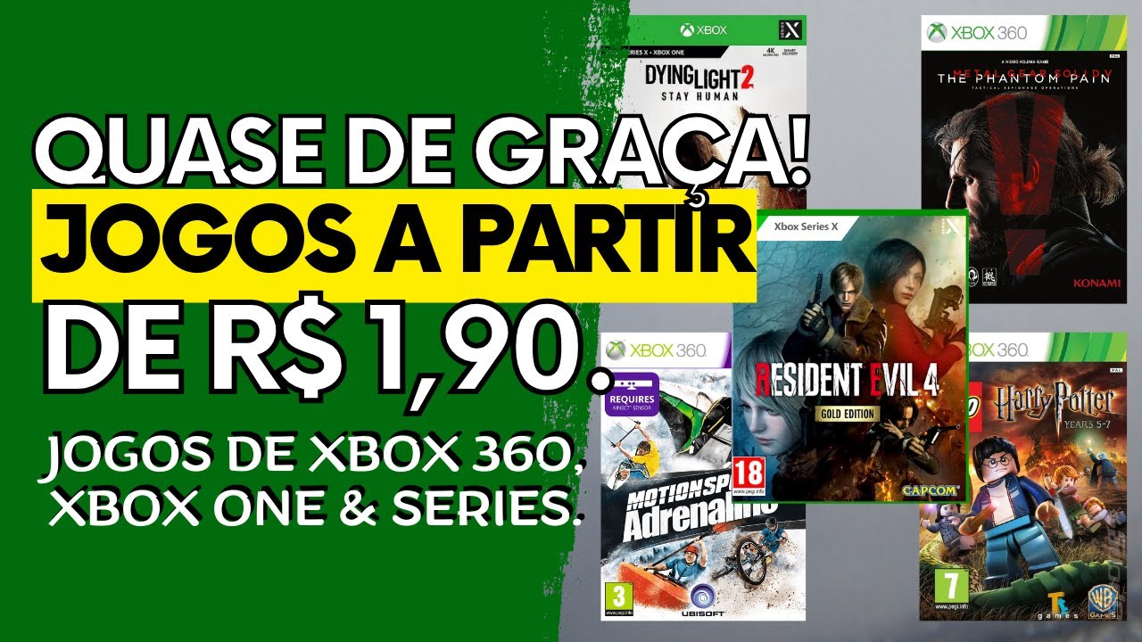 Tá Muito Barato! Jogos de XBOX 360, XBOX ONE e SERIES a Partir de R$ 1,90. - Ofertas QUASE DE GRAÇA!