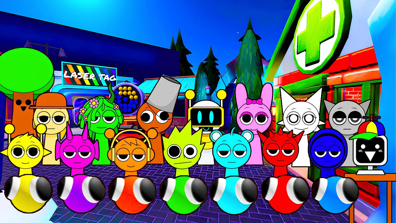 SPRUNKI Playing RAINBOW FRIENDS | ROBLOX | Incredibox Sprunki