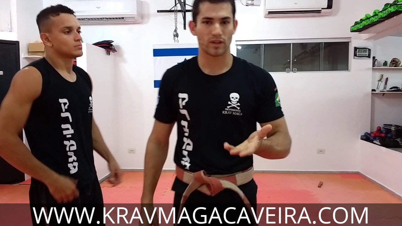 Krav Maga Caveira: defesa contra estrangulamento forte(qualquer pessoa)