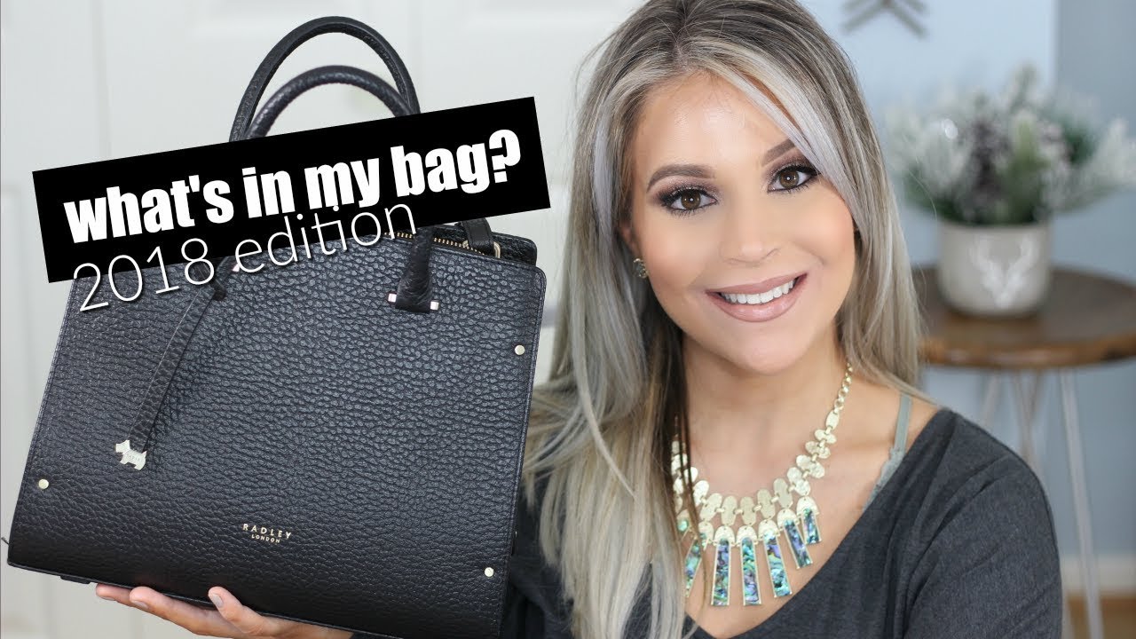 WHAT'S IN MY BAG 2018 | Radley London Bow Lane Zip-Top Large Tote