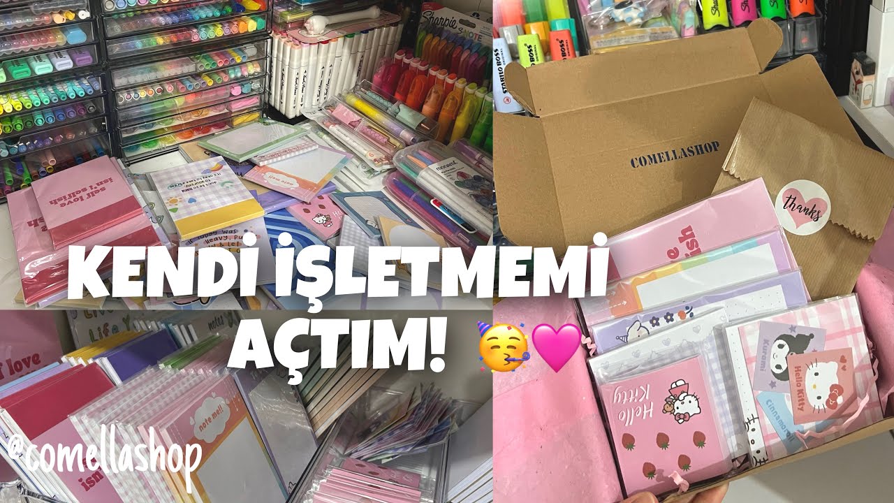 KENDİ İŞLETMEMİ AÇTIM 😍🩷 | Birlikte ürünleri inceleyelim 🥳🍓 | @comellashop @comellam