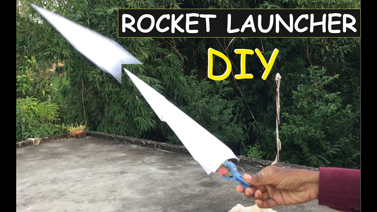 Make Rocket Launcher with Paper and Bamboo stick || DIY