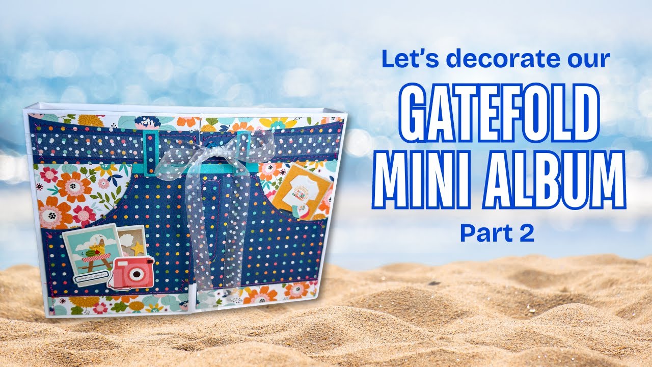 Decorating our Gatefold Mini Album Cover | Part 2 Faux Denim Shorts