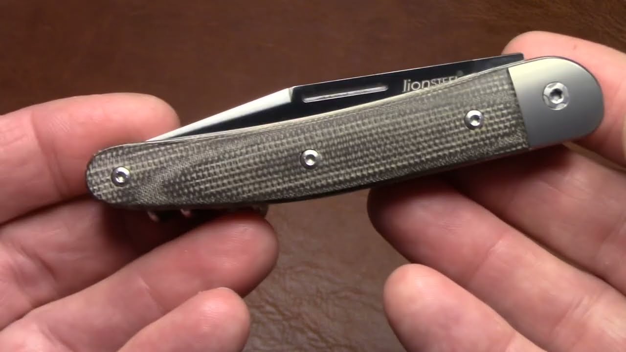 Lionsteel Jack 3 in Green Canvas Micarta