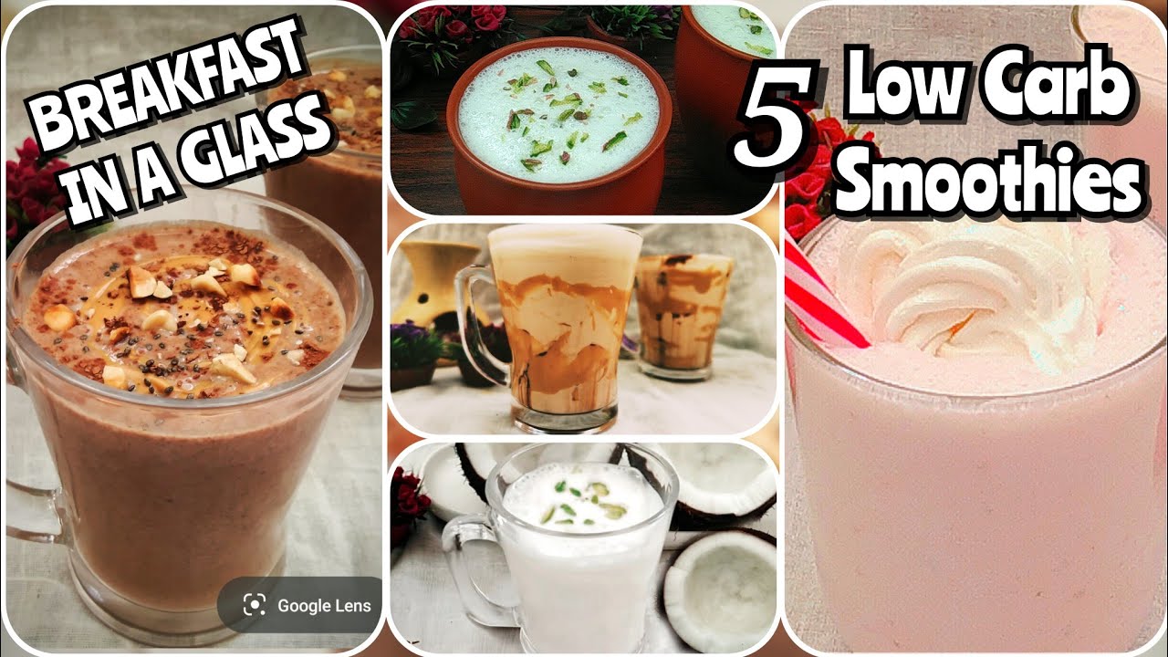 Low Carb Breakfast Smoothies | BREAKFAST IN A GLASS #Smoothies #Keto  #smoothie 