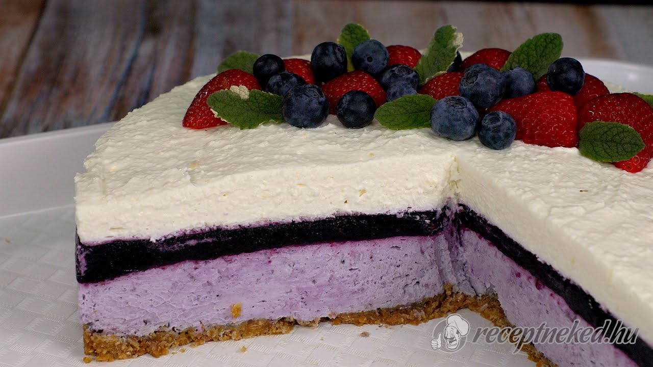 Áfonyás sajttorta