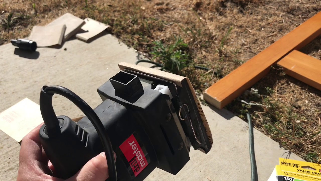 Drill Master Orbital Hand Sander 120 Volt W/ Gator 150 Fine Sanding Sheets - My First Power Tool!