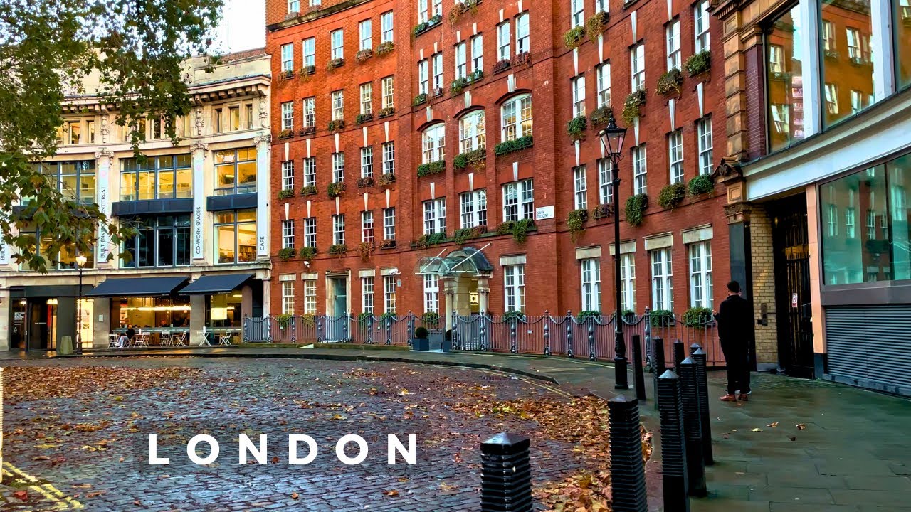 Beautiful London Architecture | Fitzrovia, London | Best London Walking Tour in 4K