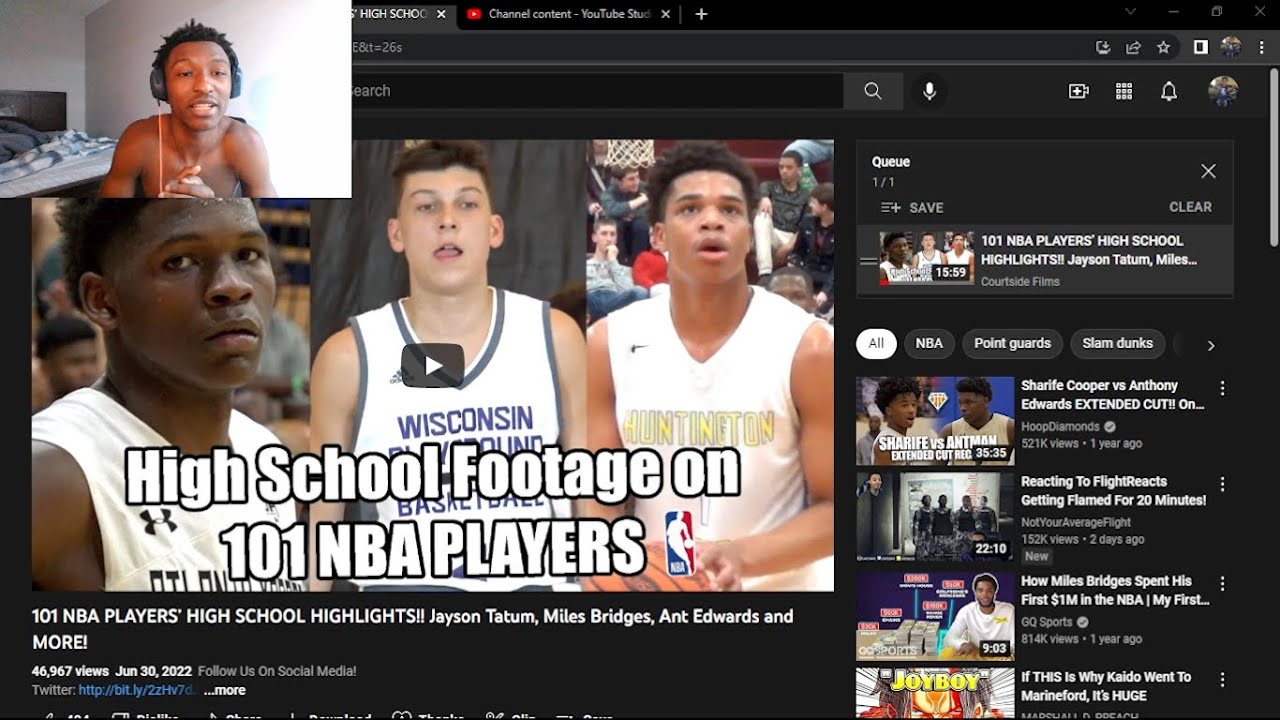 101 NBA PLAYERS HIGH SCHOOL HIGHLIGHTS!! Jayson Tatum, Miles Bridges, Ant Edwards & MORE (REACTION!)